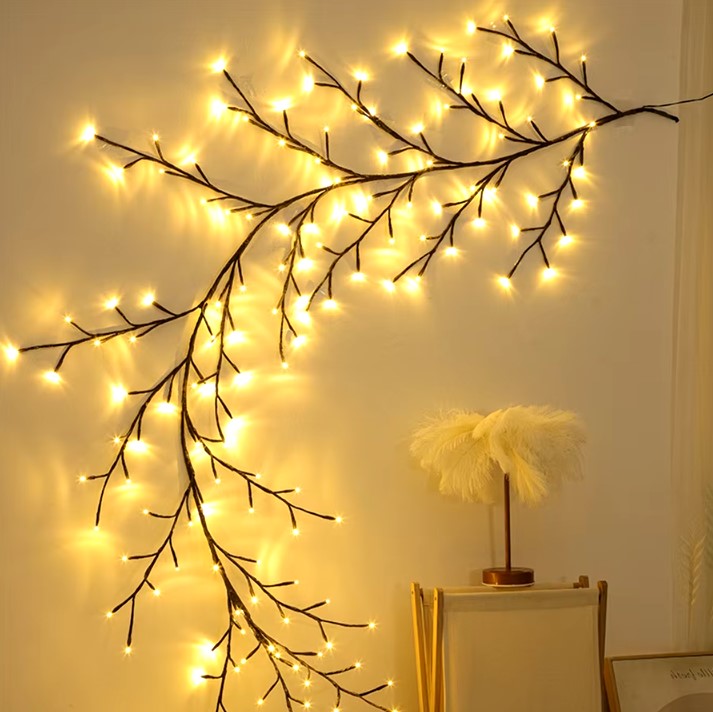 Guirnalda de luces navideñas rama