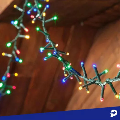 LUZ NAVIDEÑA MULTICOLOR LINEAL 100 LUCES