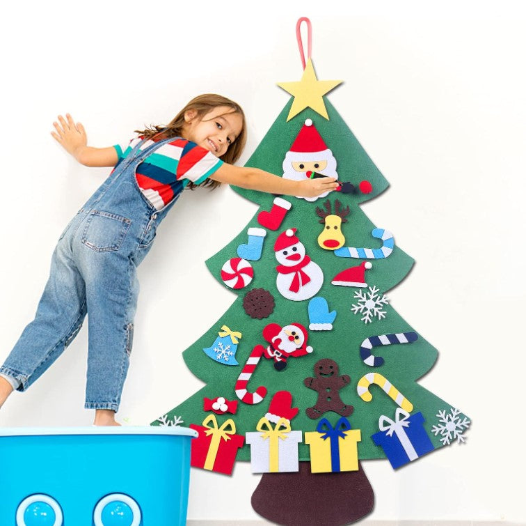 Arbol de Navidad en Fieltro Para Niños