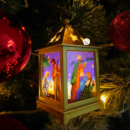 Pesebre Farol Cuadrado Vela