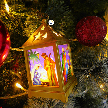 Pesebre Farol Cuadrado Vela