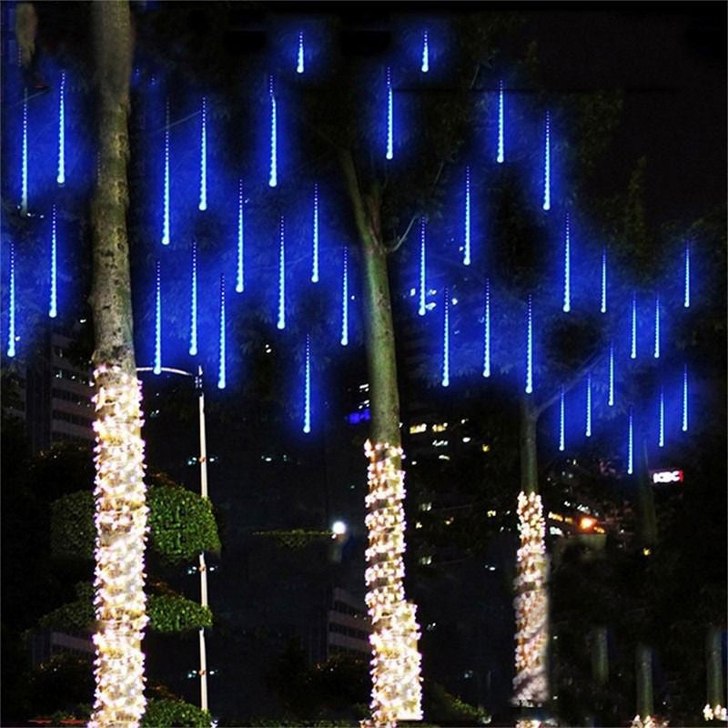Luces navidad Lagrima Meteoro Decoración