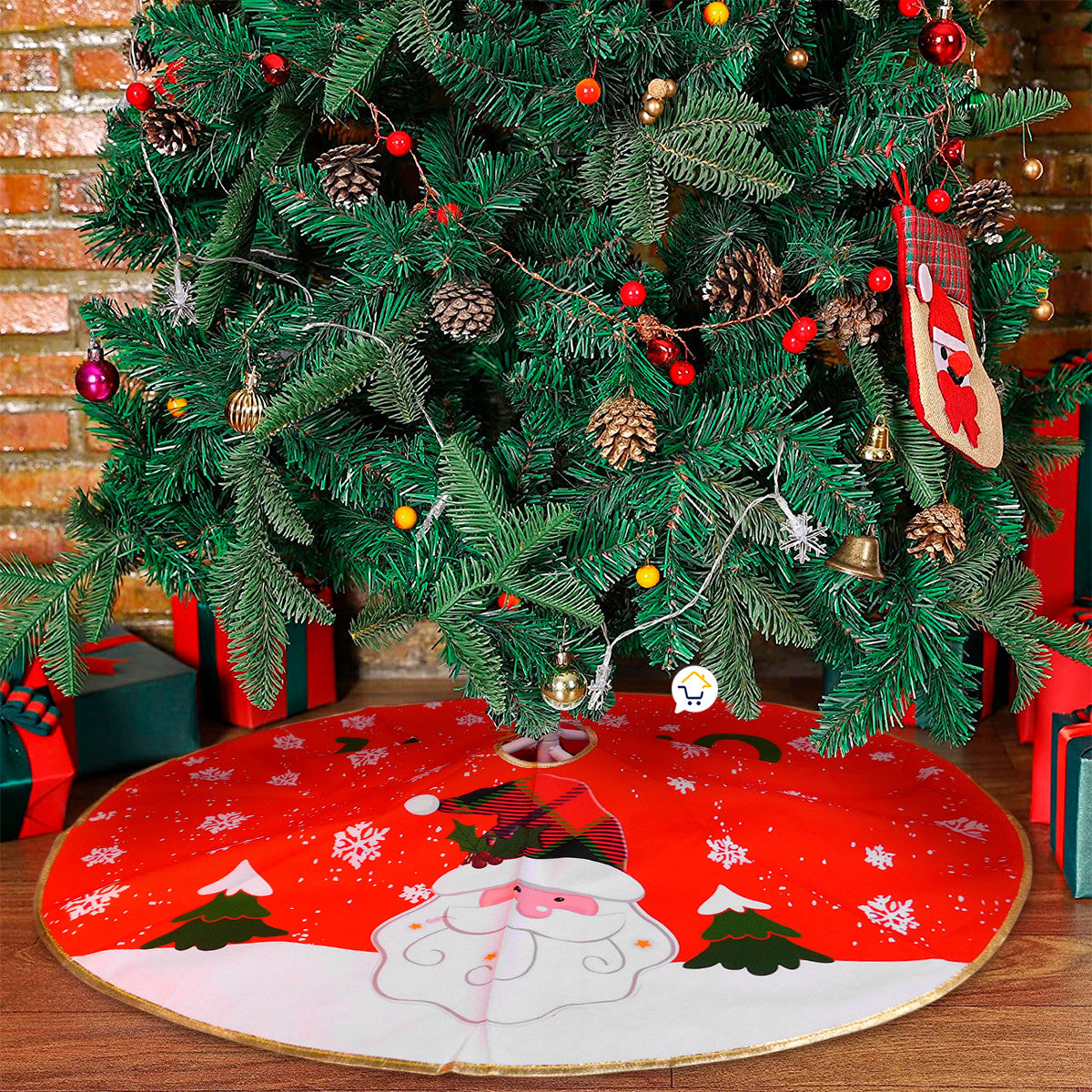 Pie De Arbol Grande Navidad Decoracion - Diseño variado