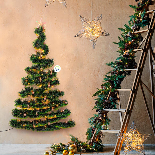 Arbol navidad de Pared + luces