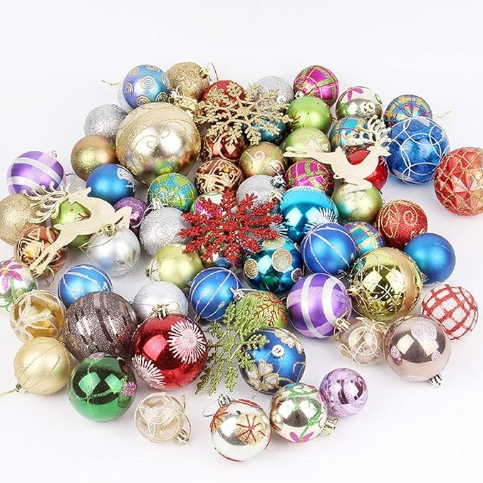 Bolas Plasticas de Navidad Colgantes
