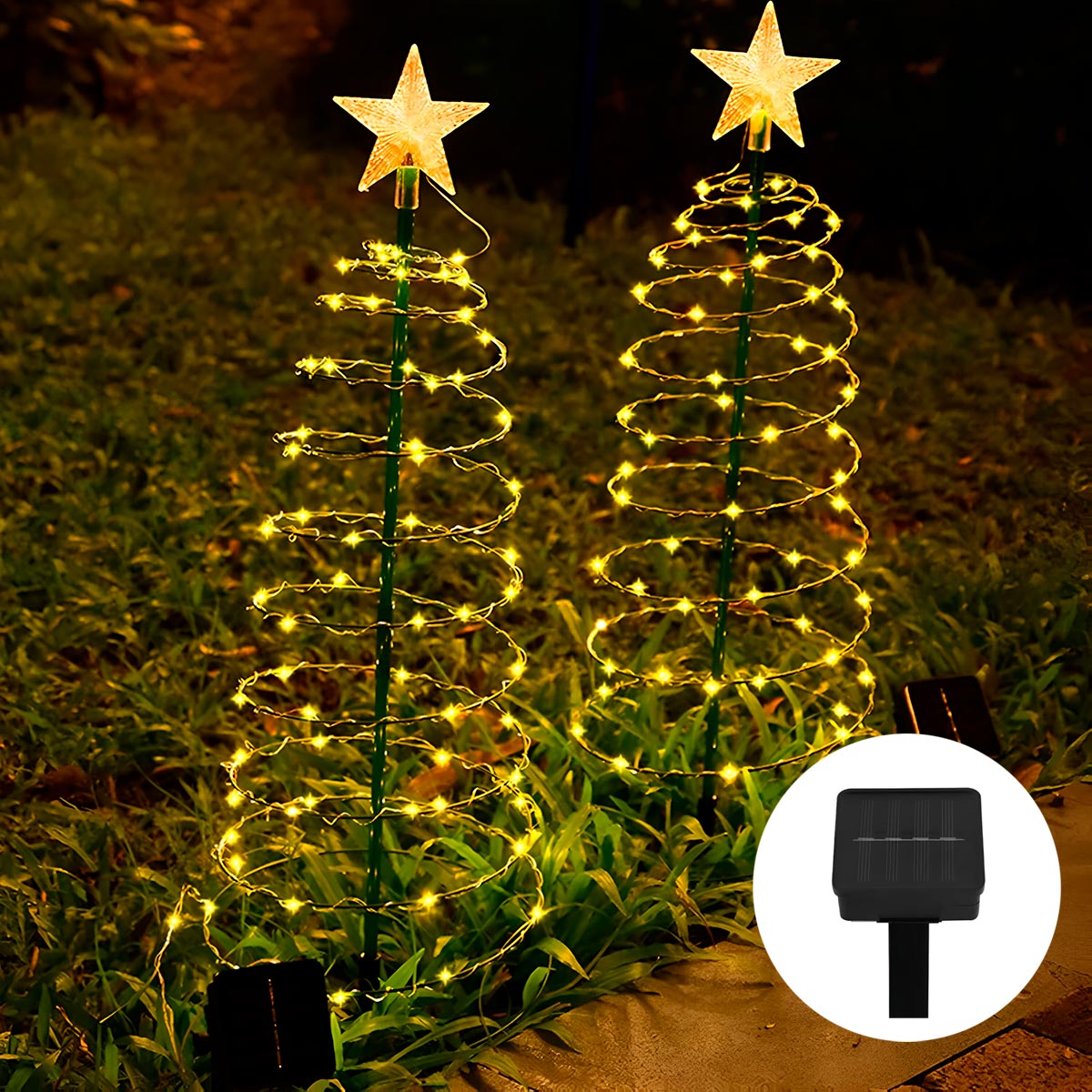 Arbol de Navidad Solar Espiral