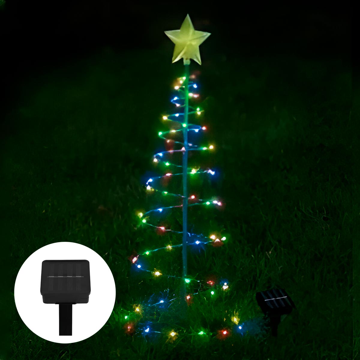 Arbol de Navidad Solar Espiral