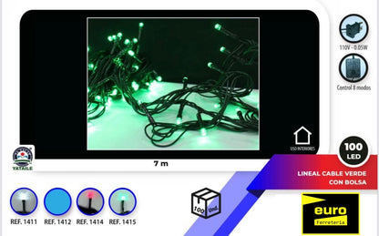 Luces navideñas lineales 7 m