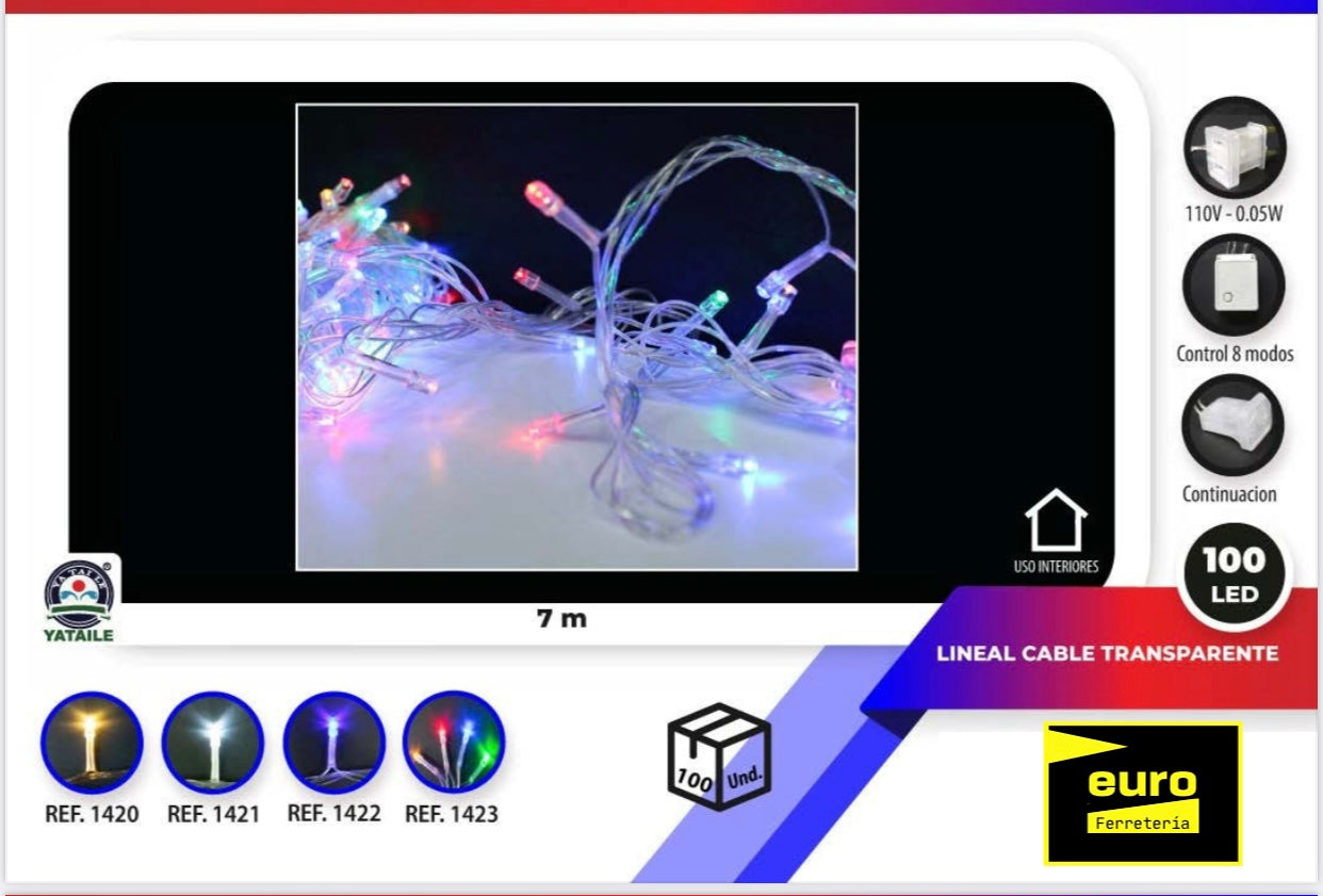 Luces navideñas lineales 7 m