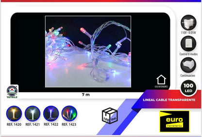 Luces navideñas lineales 7 m