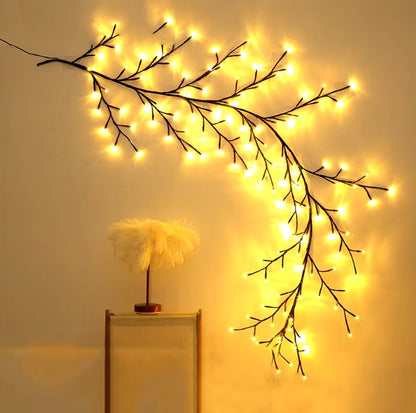 Guirnalda de luces navideñas rama