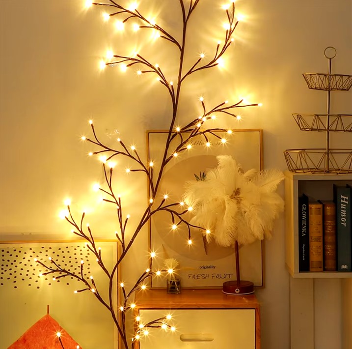 Guirnalda de luces navideñas rama