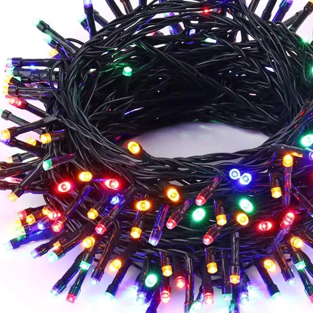 LUZ NAVIDEÑA MULTICOLOR LINEAL 100 LUCES