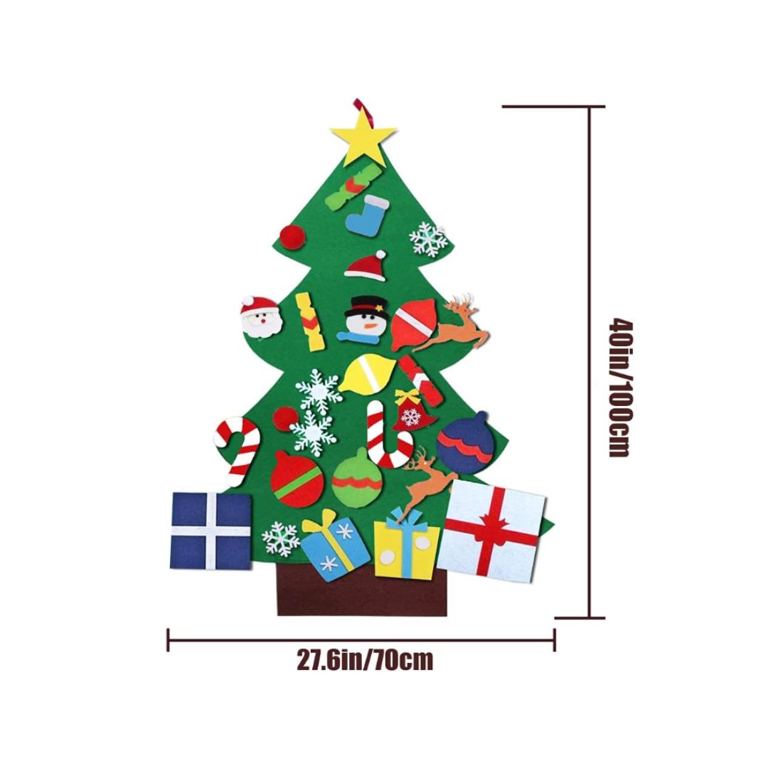 Arbol de Navidad en Fieltro Para Niños