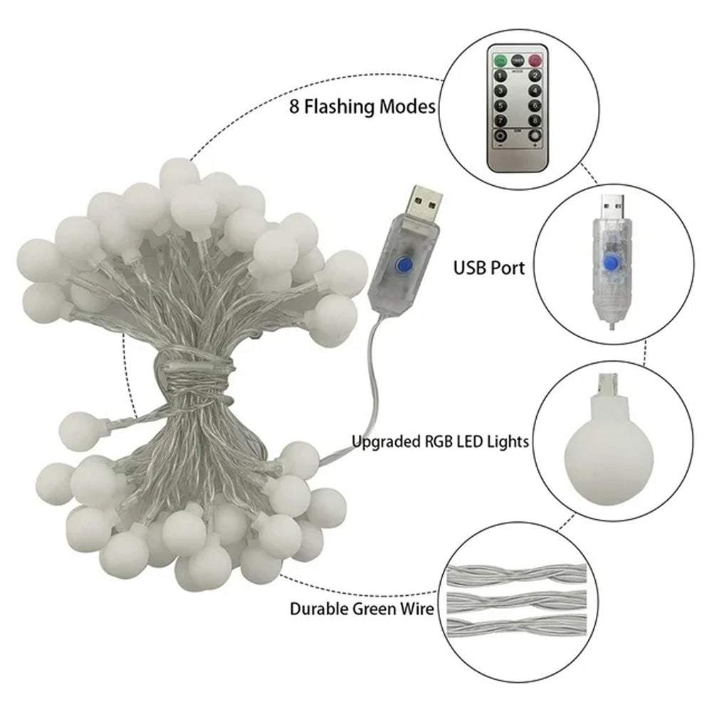 Tira Luces LED Navidad Decorativas 6M 40 Luces