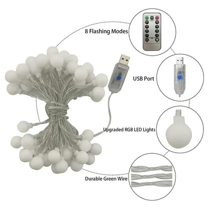 Tira Luces LED Navidad Decorativas 6M 40 Luces