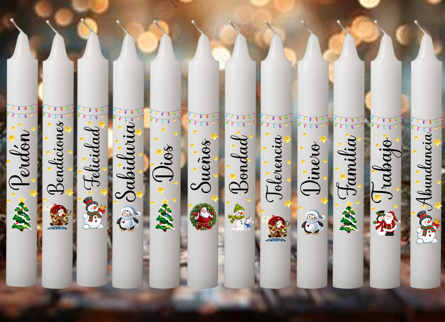 Velas Deseo x 12 unidades