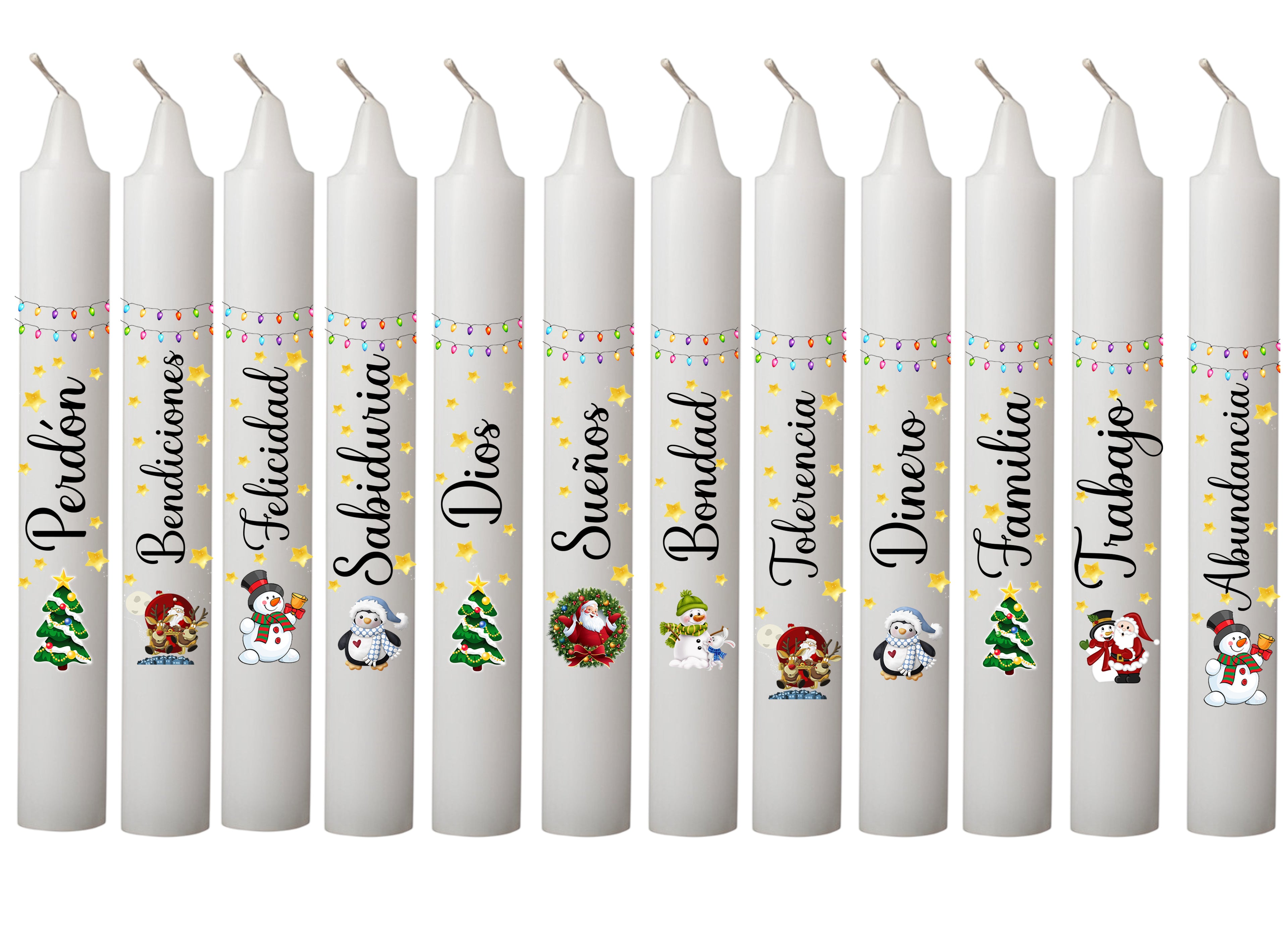 Velas Deseo x 12 unidades