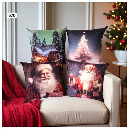 Cojines Navidad Set X 4 Incluye Relleno