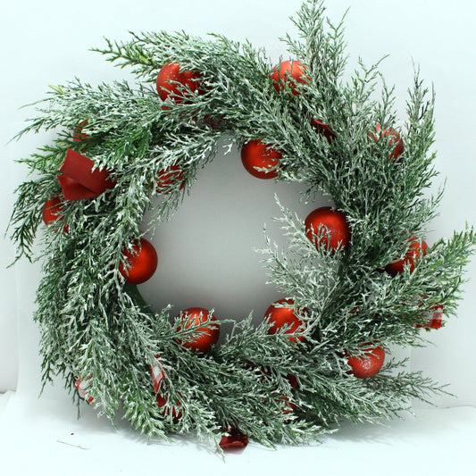 CORONA NAVIDEÑA CON BOLAS